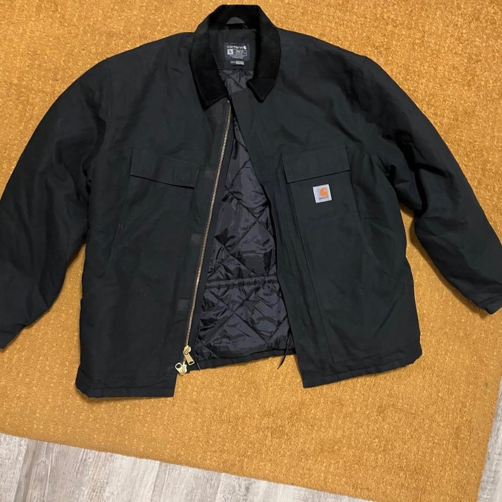 CARHARTT XL LOOSE FIT DUCK INSULATED TRADITIONAL WORK COAT NEW